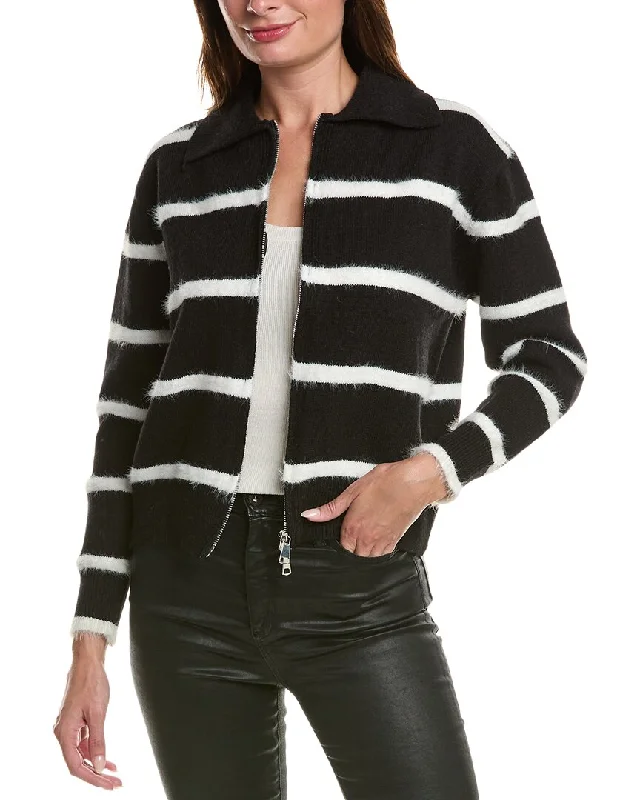 REVERIEE Sweater Open Front Closed Front Wrap Front