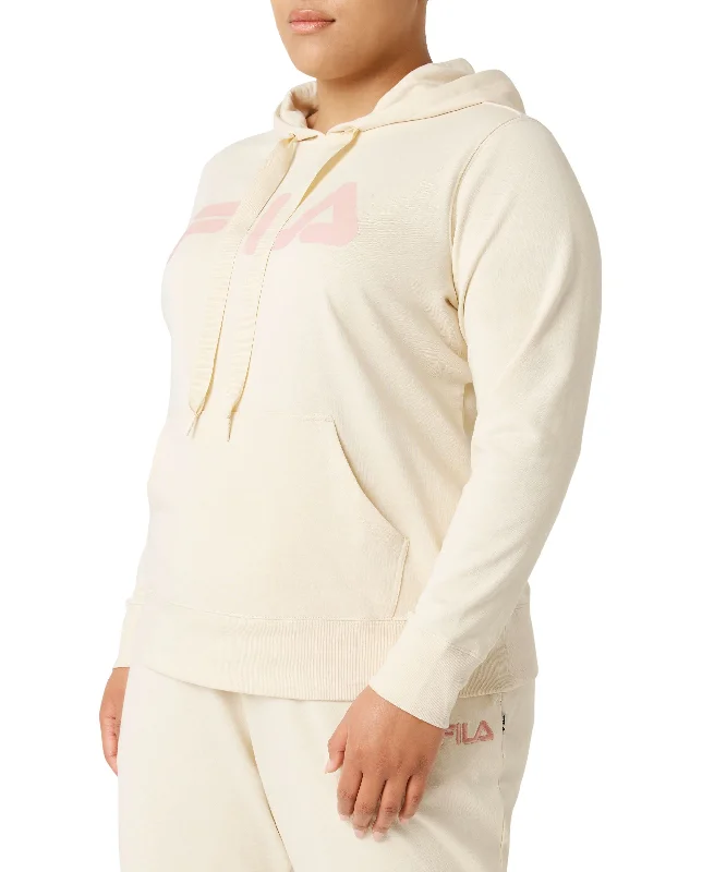 Fila Plus Size Curve Hoodie Hoodie with Batwing Sleeves Loose Dramatic