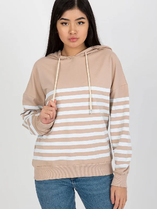 Sweatshirt Rue Paris Hoodie with Full-Zip Functional Layering