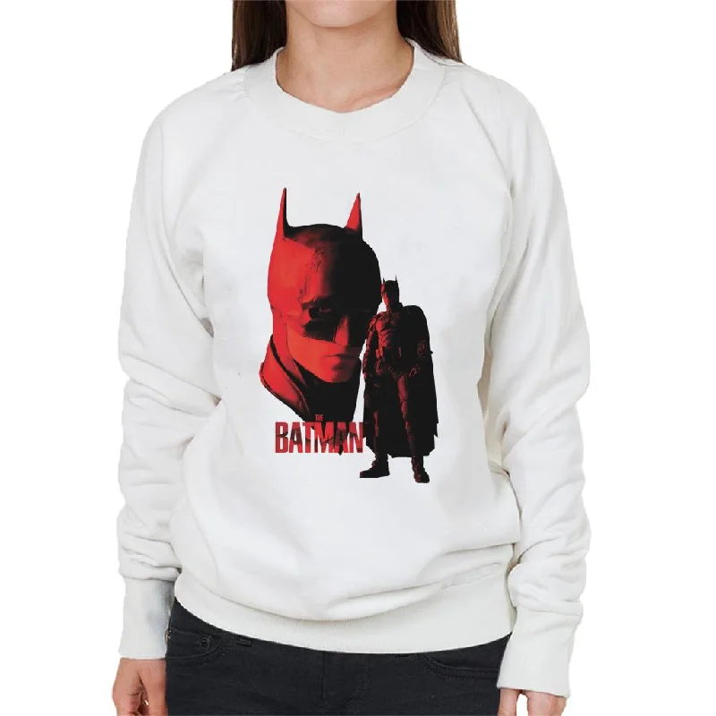 The Batman Batsuit Red Light Women's Sweatshirt Hoodie with Pastel Soft Subtle