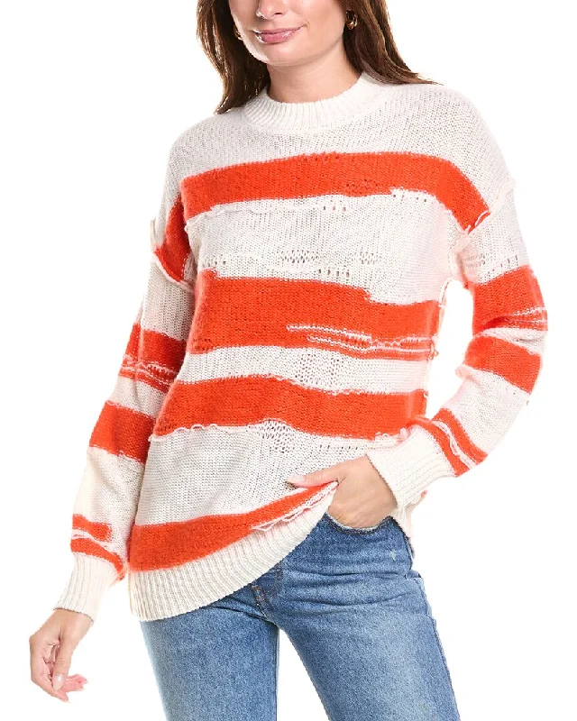 27 Miles Malibu Wool, Cashmere, & Silk-Blend Sweater Long Sweater Short Sweater Cropped Sweater