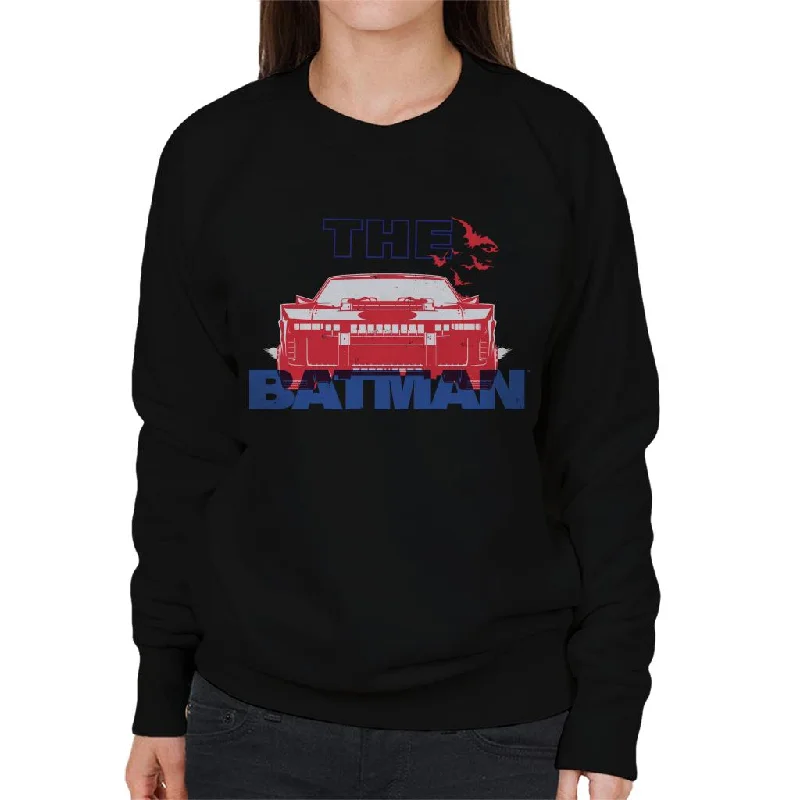 The Batman Red Batmobile Women's Sweatshirt Oversized Hoodie Comfort Casual