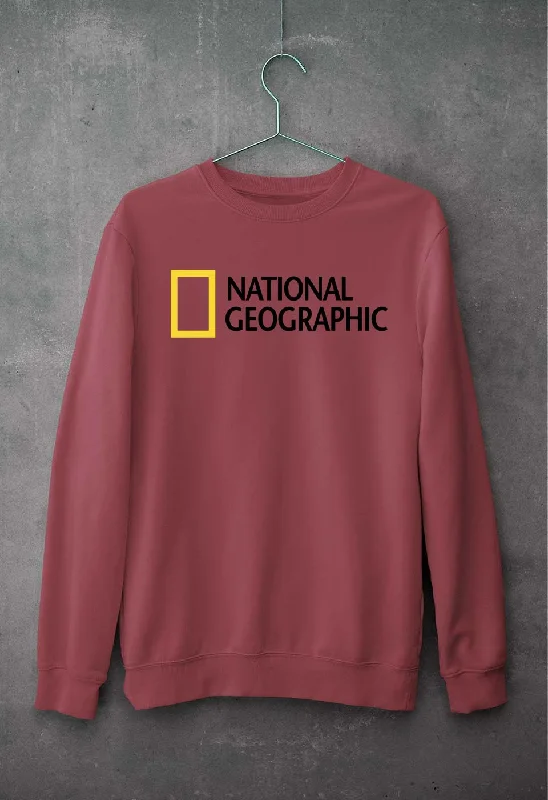 National geographic Unisex Sweatshirt for Men/Women Hoodie with Pocket Utility Practical