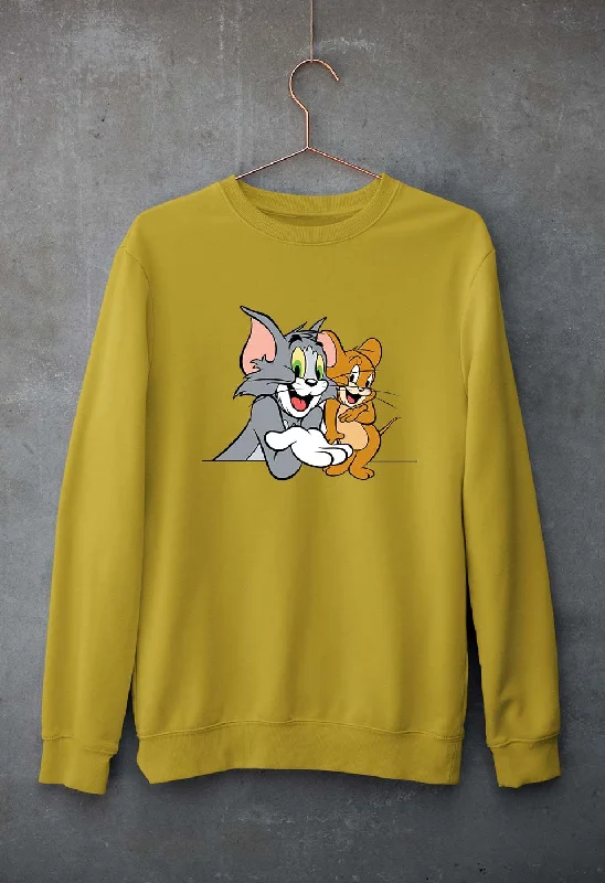 Tom and Jerry Unisex Sweatshirt for Men/Women Hoodie with Hidden Zipper Minimalist Clean