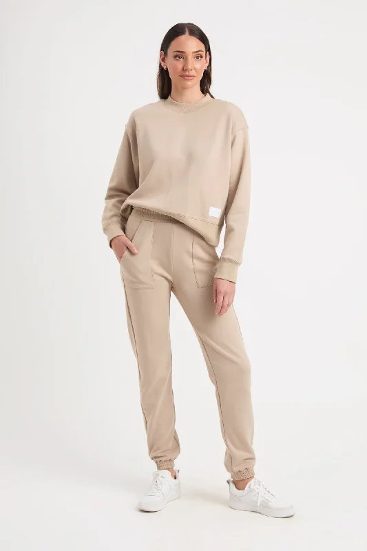 Lana Track Pant Relaxed High-Waist Trousers