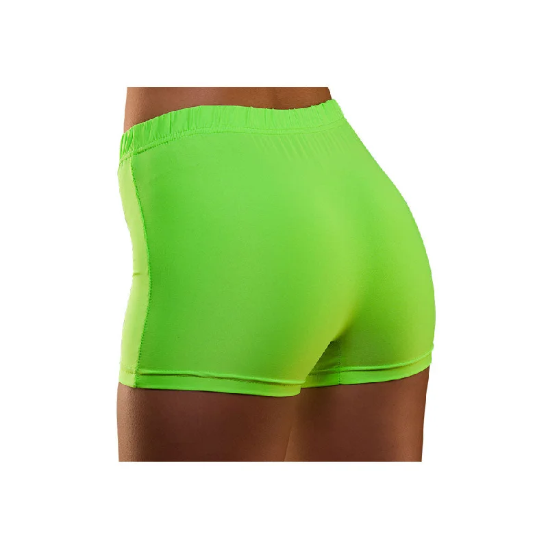 80's Neon Hot Pants Green Chic Slim Fit Pants