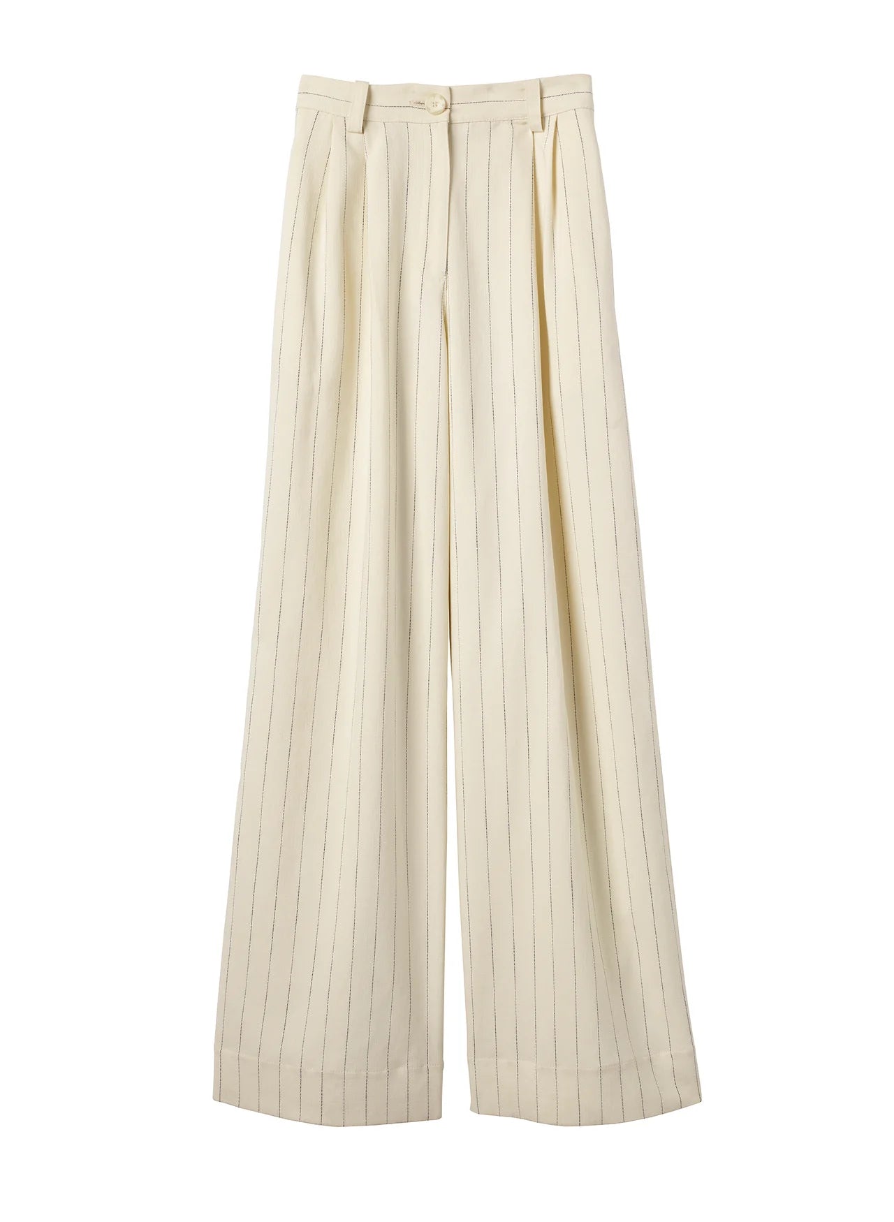 Alfie Pant - Cream/Black Stripe Comfortable Denim Leggings