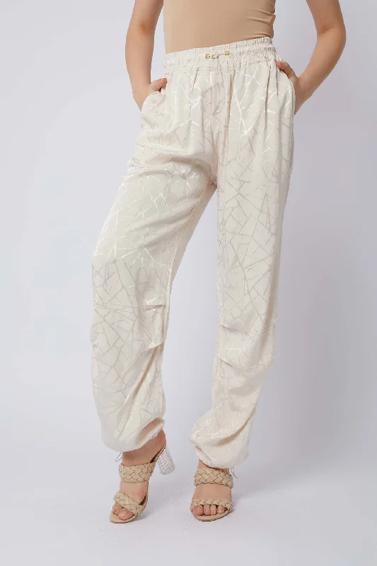 Sweat Pant Chic Wool Trousers