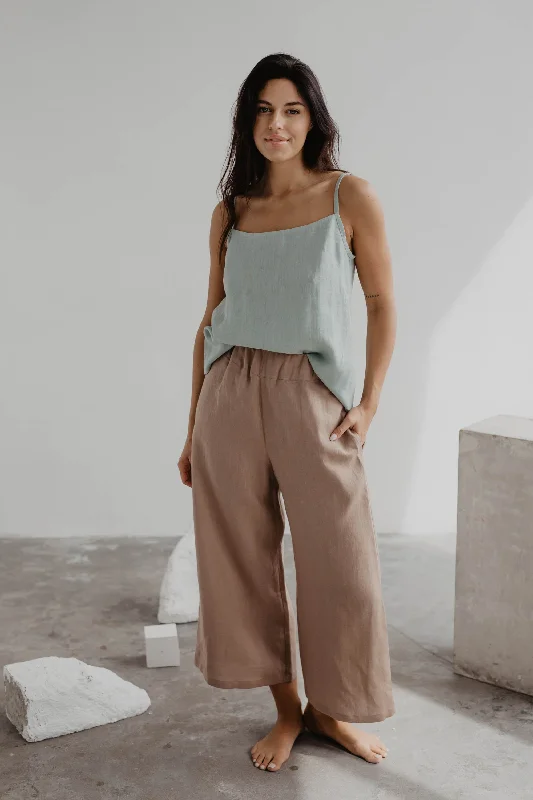 Tokyo Linen Pants Modern Stretch Trousers