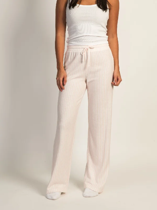 HARLOW HOLIDAY PRINT PANT - BABY PINK Modern Bootcut Pants