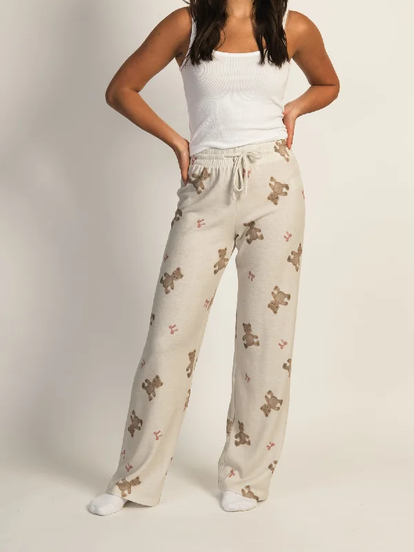 HARLOW HOLIDAY PRINT PANT - OFF WHITE Fashionable Jogger Pants