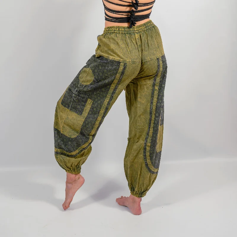 Sacred Geometry Harem Pants Formal Stretch Pants