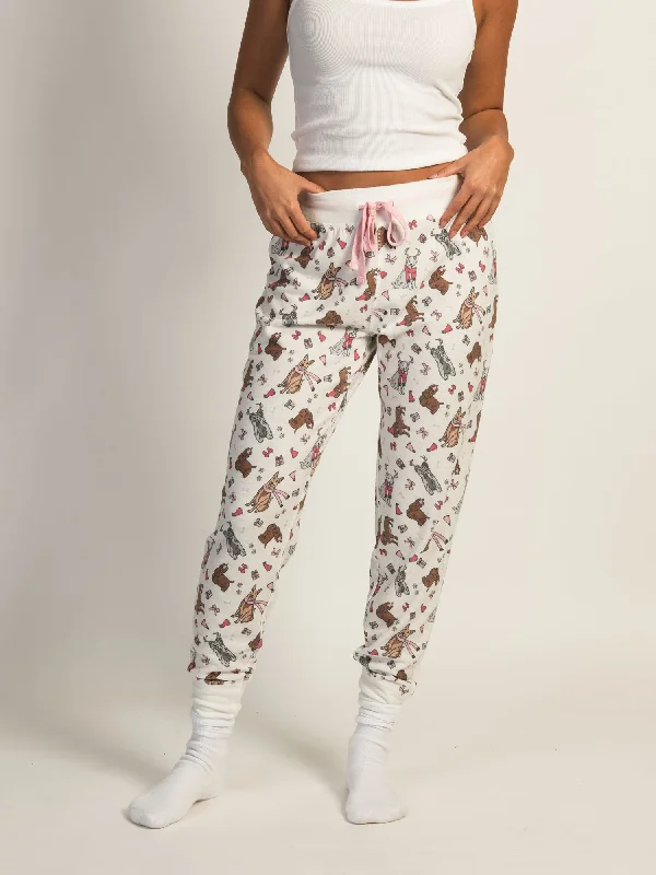 HARLOW AVA LOUNGE PANTS - OFF WHT Formal Stretch Pants