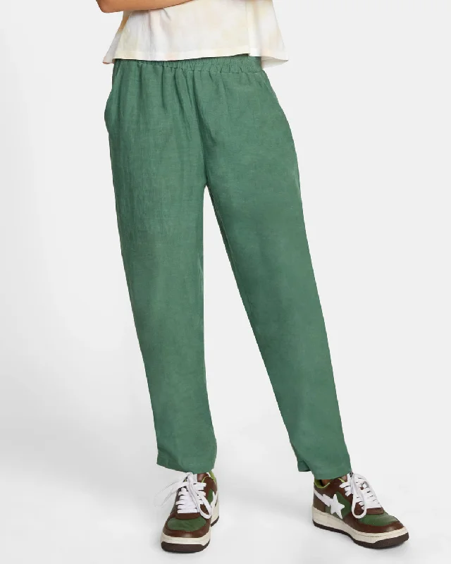 New Yume Beach Pants - Dusky Green Lightweight Jogger Pants