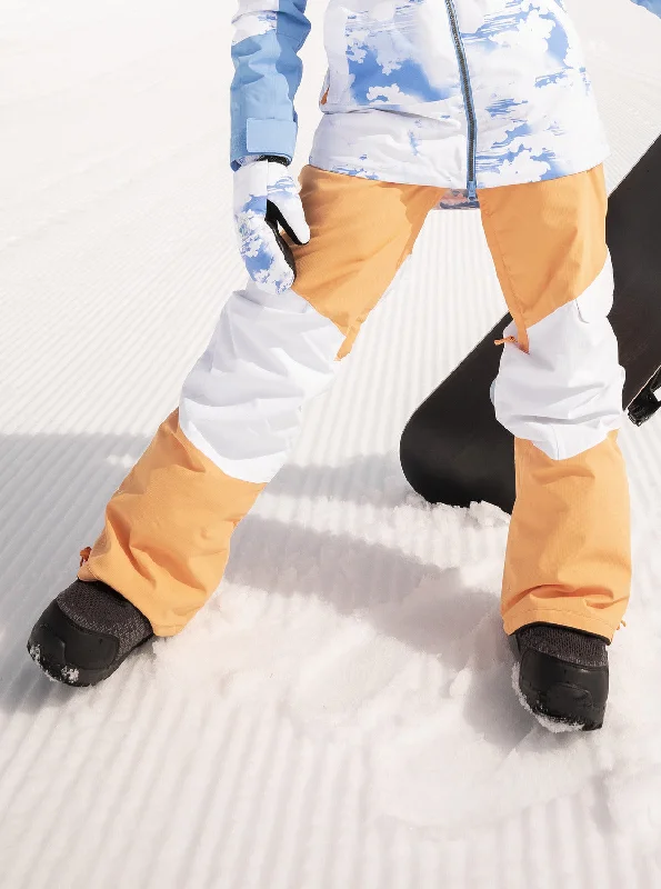 Chloe Kim Woodrose Technical Snow Pants - Mock Orange Classic Bootcut Trousers