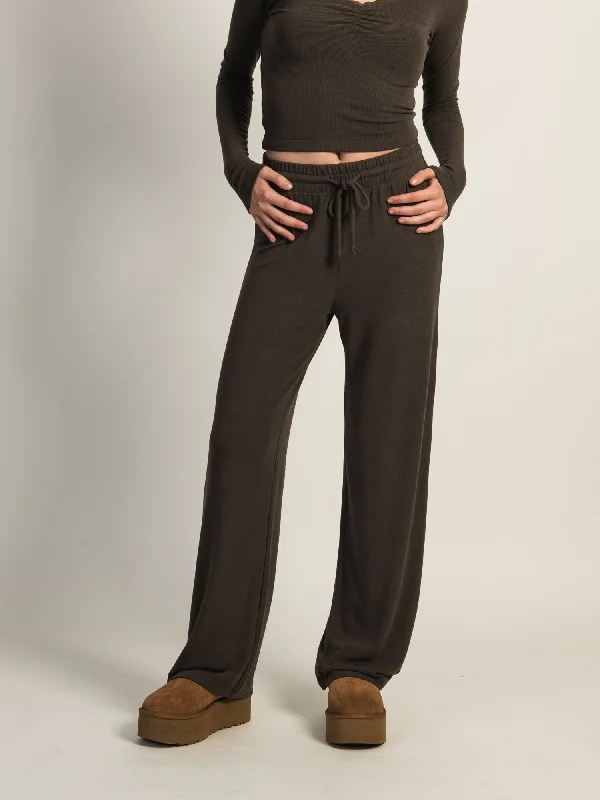 HARLOW MOLLY LOUNGE PANT - CHARCOAL Fashionable Sporty Pants