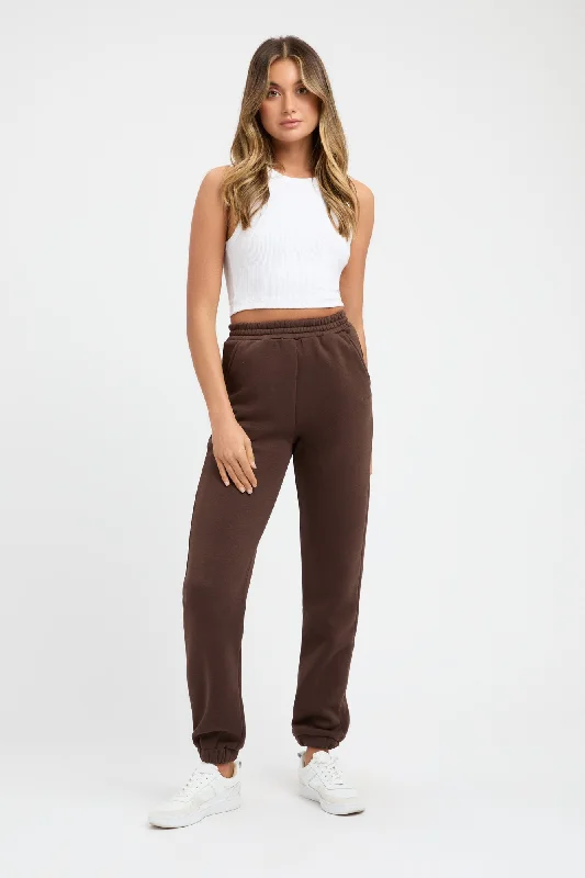 Brushed Eleni Track Pant Formal Stretch Pants