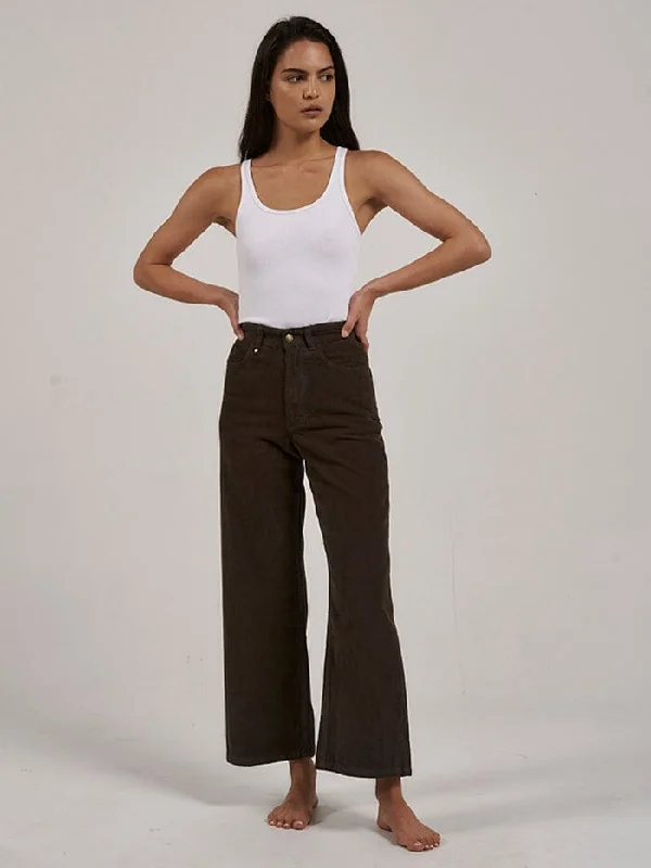 Holly Cord Pant - Tarmac High-Waist Yoga Pants