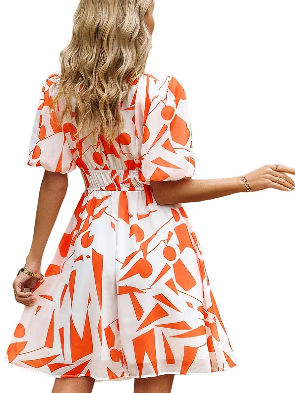 Satin Leopard Print Dress