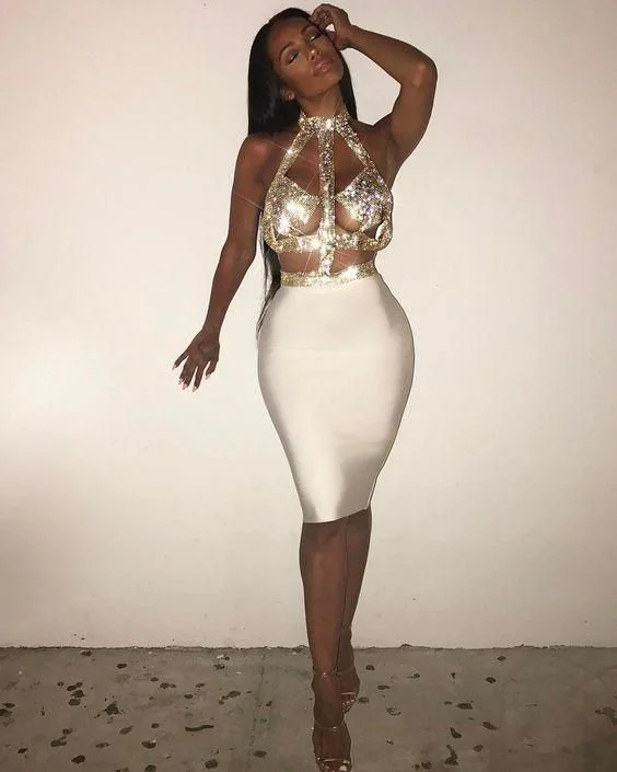 Charming Homecoming Dress, Boycon Dress C1061
