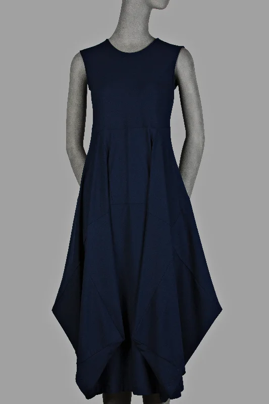 Indigo Jersey Multipanel Dress 8626