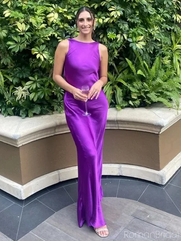 Sexy Halter Strap Sleeveless Mermaid Satin Long Prom Dresses For Party Online, OL420 Sexy Halter Strap Sleeveless Mermaid Satin Long Prom Dresses For Party Online, OL420