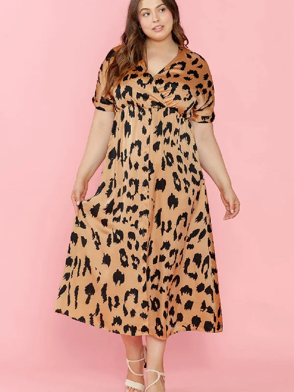 Empire Waist Leopard Dress