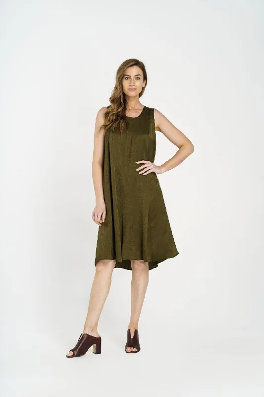 Singlet Dress - Olive 4214
