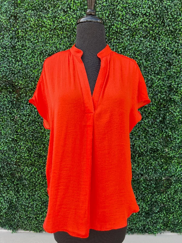 Drop Shoulder Blouse Modern Work Blouse