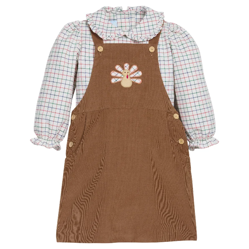 Hadley Jumper Set - Hunter Tattersall Notch Collar Peter Pan Collar Cowl Neck