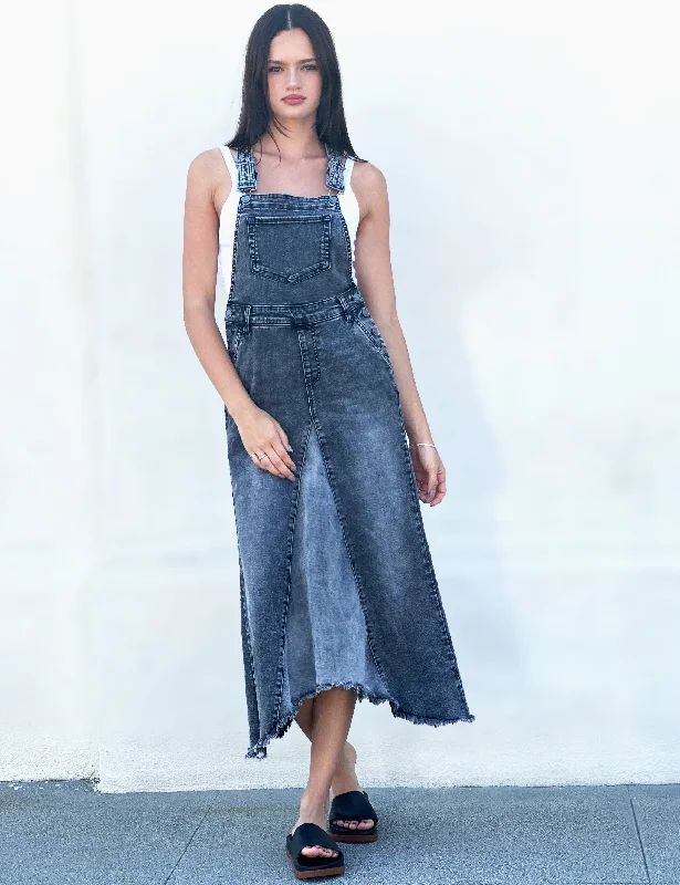 Pieced Denim Jumper Hooded Sweater Collared Sweater Shawl Collar