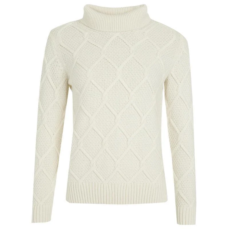 Barbour Burne Ladies Roll Neck Jumper - Cream Wool Fabric Cashmere Fabric Tweed Fabric Barbour Burne Ladies Roll Neck Jumper - Cream Wool Fabric Cashmere Fabric Tweed Fabric