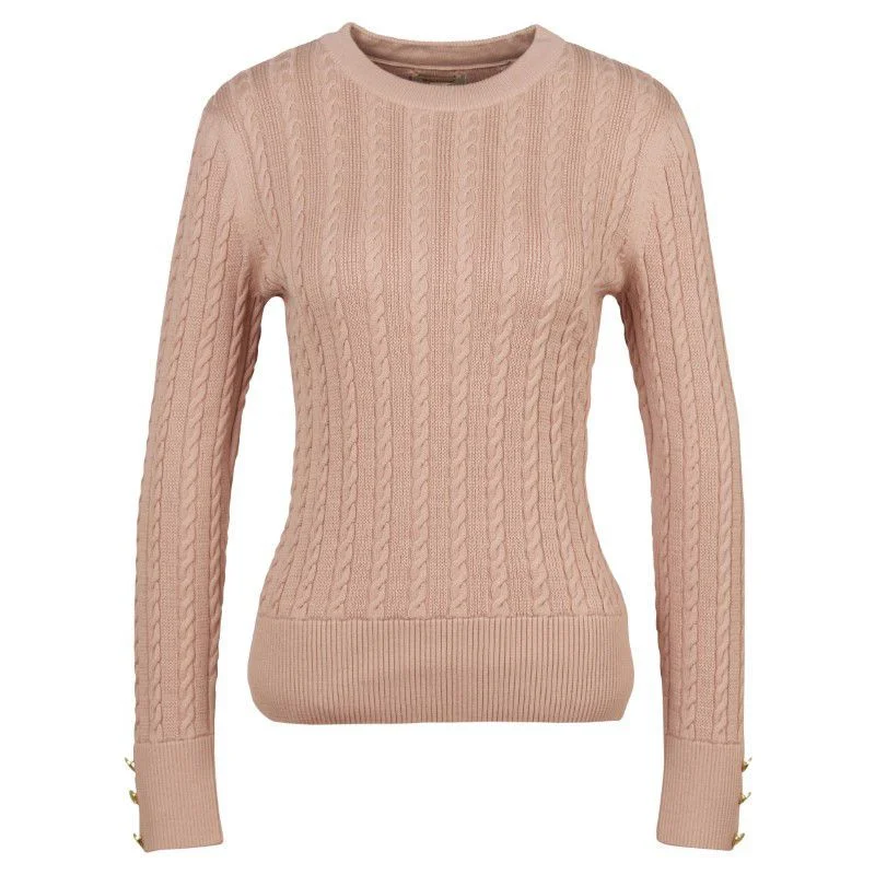 Barbour Fieldrose Ladies Knit Jumper - Rose Dust Chenille Blend Fleece Blend Nylon Blend Barbour Fieldrose Ladies Knit Jumper - Rose Dust Chenille Blend Fleece Blend Nylon Blend