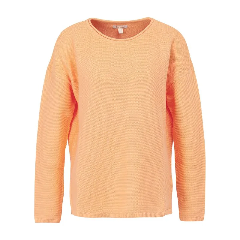 Barbour Mariner Ladies Knit Jumper - Papaya Tailored Straight A-Line
