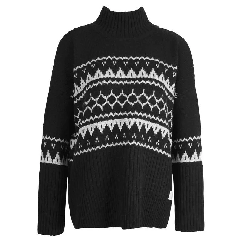 Barbour Pine Ladies Jumper - Black Beaded Sweater Sequined Faux Fur