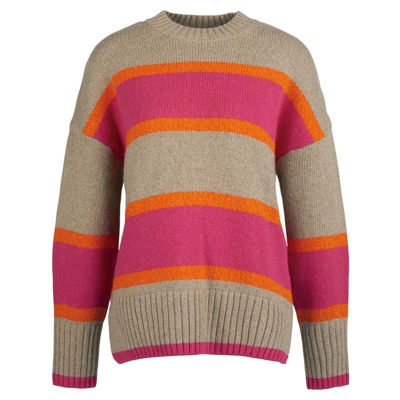 Barbour Samphire Ladies Knit Jumper - Multi Oversized Loose Flowy