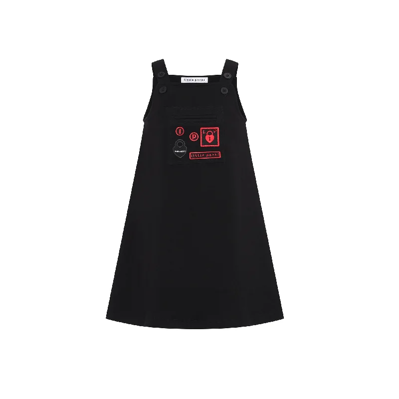 Black Multipatch Jumper Stretchy Elastic Breathable