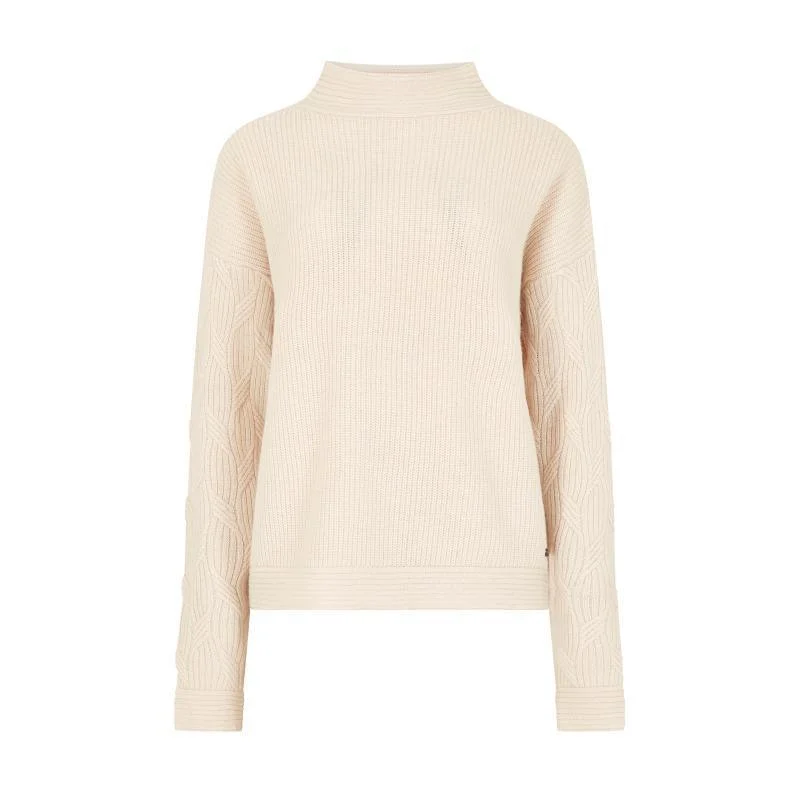 Dubarry Byrne Ladies Loose Fit Jumper - Chalk Oversized Loose Flowy