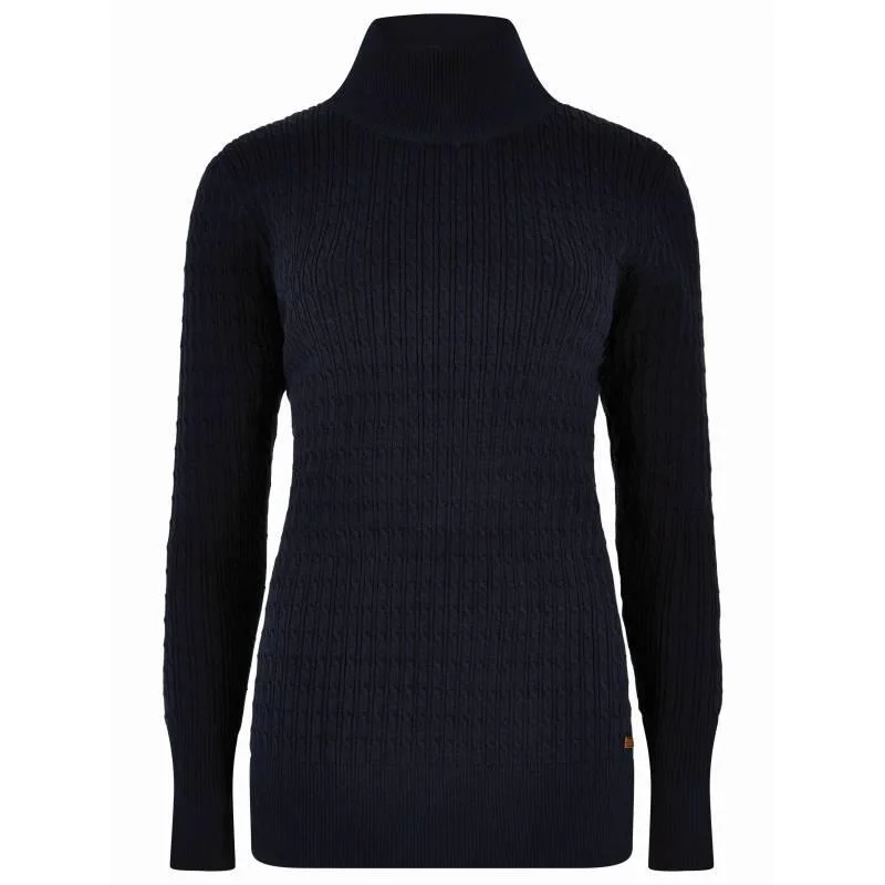 Dubarry Hacketstown Ladies Roll Neck Jumper - Navy Denim Fabric Leather Fabric Suede Fabric Dubarry Hacketstown Ladies Roll Neck Jumper - Navy Denim Fabric Leather Fabric Suede Fabric