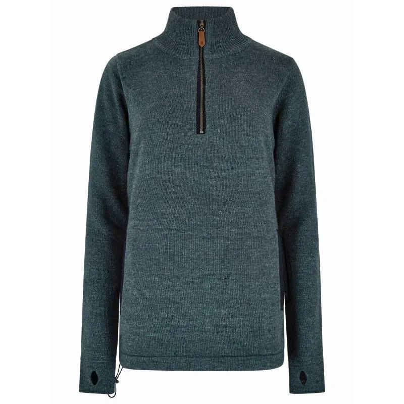 Dubarry Morrisey Windproof Ladies Zip Neck Jumper - Dark Pebble Denim Fabric Leather Fabric Suede Fabric Dubarry Morrisey Windproof Ladies Zip Neck Jumper - Dark Pebble Denim Fabric Leather Fabric Suede Fabric