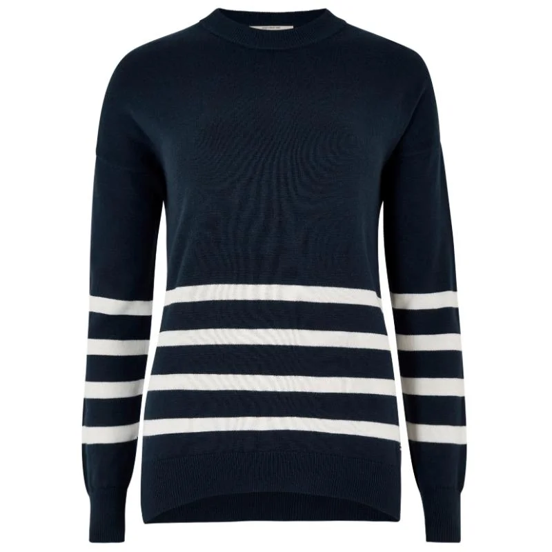 Dubarry Peterswell Ladies Cashmere Mix Jumper - Navy Thin Thick Dense