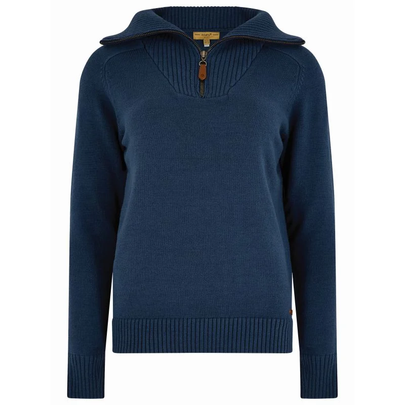 Dubarry Rosmead Ladies Zip Neck Jumper - Peacock Blue Turtle Neck Boat Neck Asymmetrical Neck Dubarry Rosmead Ladies Zip Neck Jumper - Peacock Blue Turtle Neck Boat Neck Asymmetrical Neck