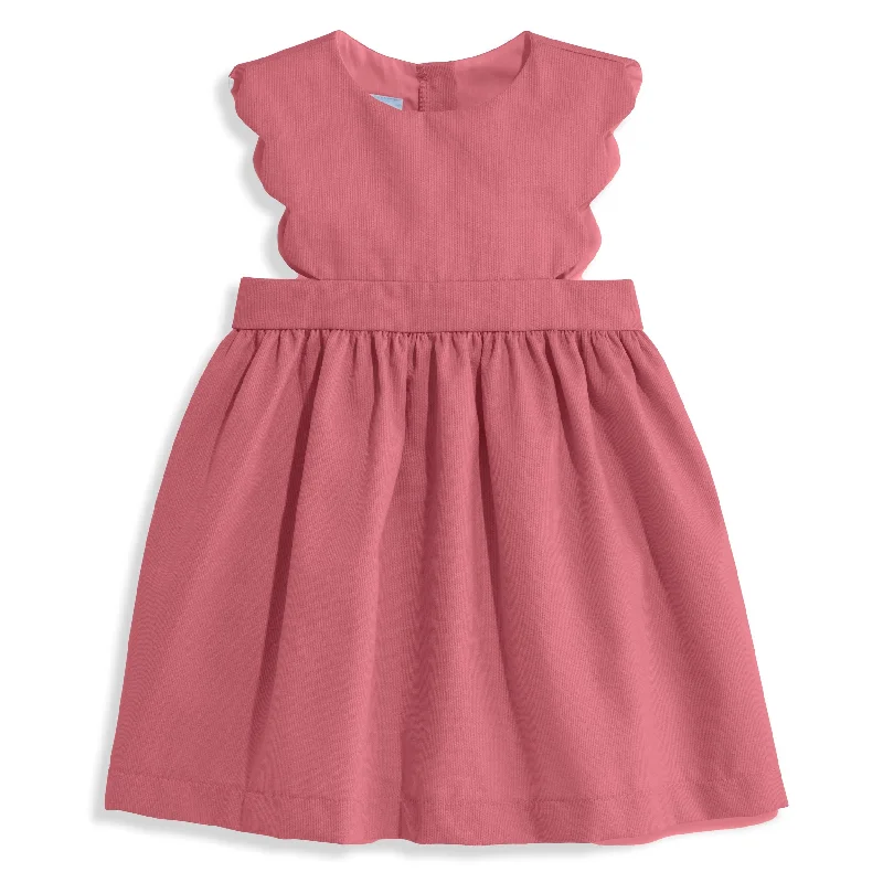 Adalene Scalloped Jumper -- Mesa Rose Cord Graphic Sweater Embroidered Appliqued