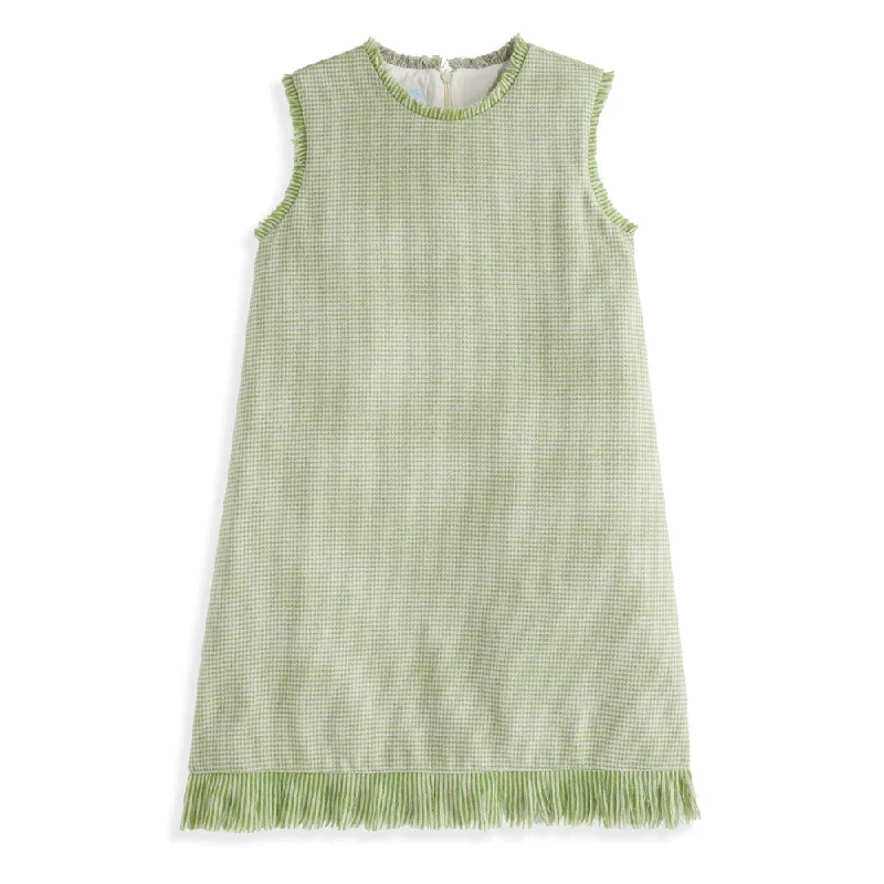 Fringe Jumper -- Carmichael Plaid Chenille Brocade Lace