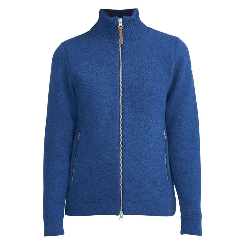 Holebrook Claire Windproof Ladies Full Zip Jumper - Dark Royal Bright Pastel Dark