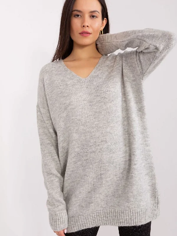 Jumper Rue Paris Hooded Sweater Collared Sweater Shawl Collar