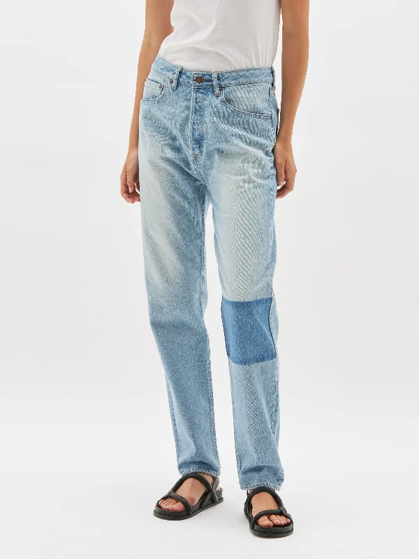 universal patch jean Elegant Wide-Leg Jeans