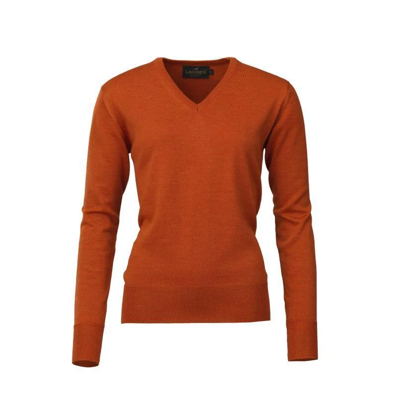 Laksen Essex V-Neck Merino Ladies Jumper - Mandarin Cotton Fabric Linen Fabric Terry Fabric Laksen Essex V-Neck Merino Ladies Jumper - Mandarin Cotton Fabric Linen Fabric Terry Fabric