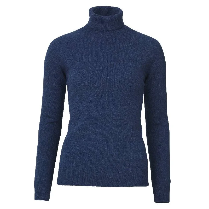 Laksen Westminster Ladies Lambswool Roll Neck Jumper - Midnight Terry Blend Velvet Blend Canvas Blend Laksen Westminster Ladies Lambswool Roll Neck Jumper - Midnight Terry Blend Velvet Blend Canvas Blend