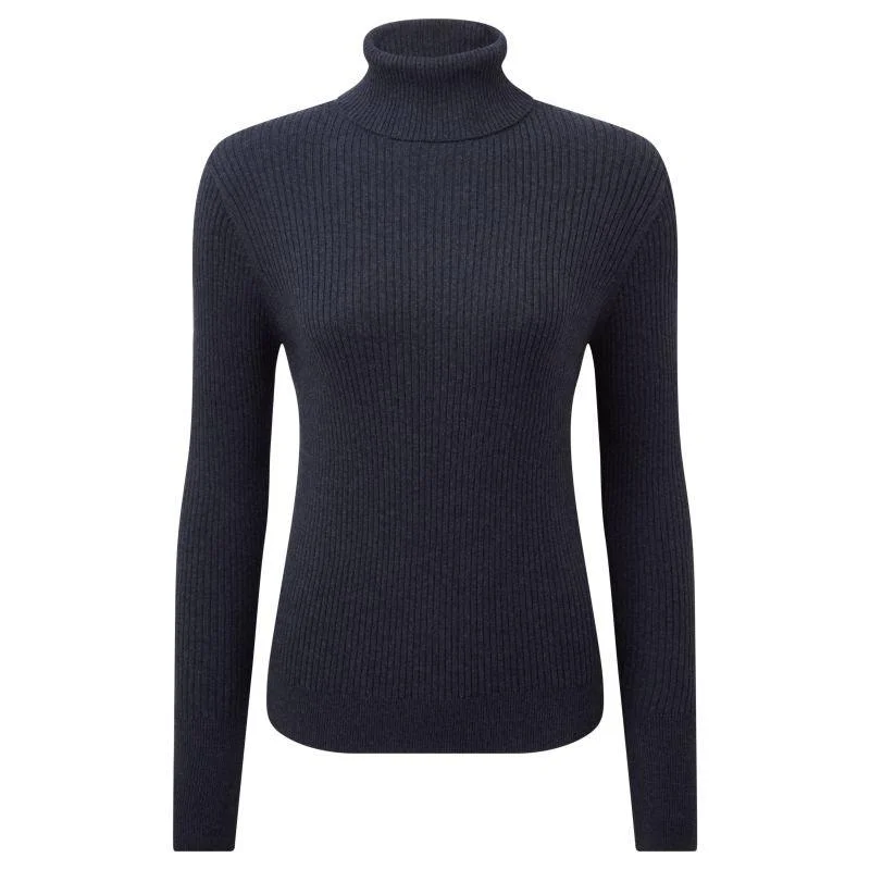 Schoffel Etive Ladies Roll Neck Jumper - Slate Navy Terry Blend Velvet Blend Canvas Blend Schoffel Etive Ladies Roll Neck Jumper - Slate Navy Terry Blend Velvet Blend Canvas Blend
